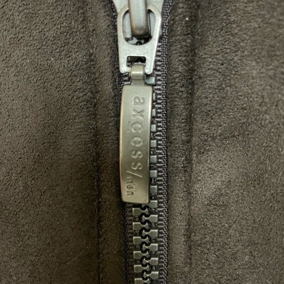 Axcess Men's Faux Suede Fleece Lined Jacket | Brown | Large - Picture 4 of 11